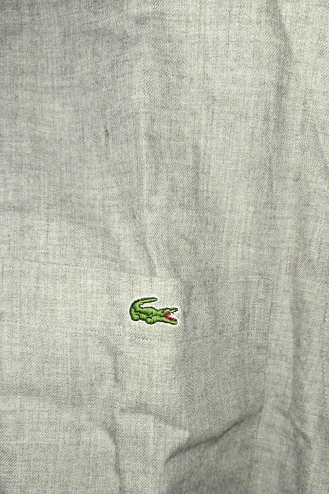Camisa Lacoste Gris Talla XL