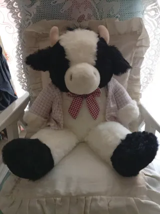 Peluche grande Mucca Bianca