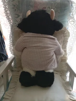 Peluche grande Mucca Bianca