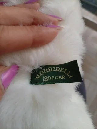 Peluche grande Mucca Bianca