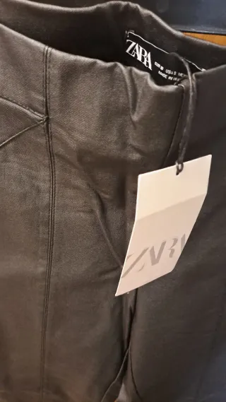 Zara Leggings Pantalones Negros