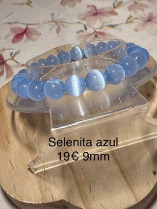 Pulseras Selenita 9mm varios colores