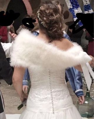 Estola Novia Blanca
