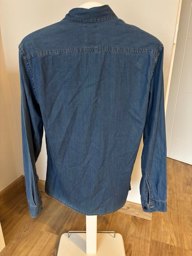 Camisa Vaquera Hombre Azul