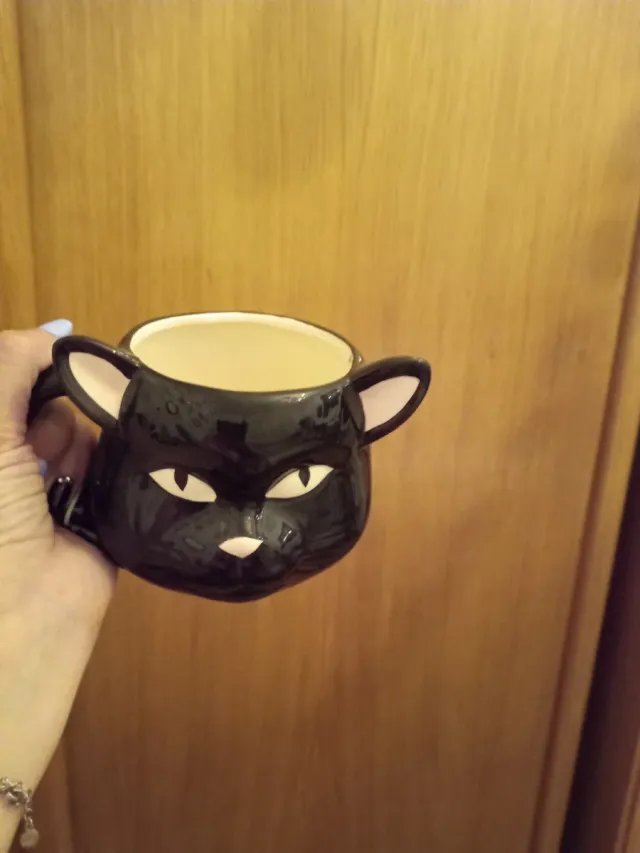 Ciotola gatto nero in ceramica