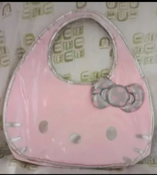 Borsa Hello Kitty rosa con fiocco