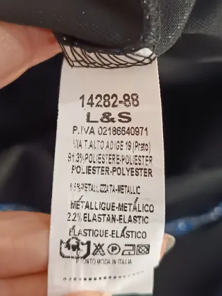 Abito corto metallizzato blu/argento drappeggiato