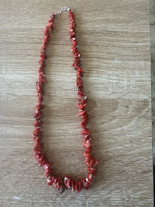 Collana corallo rosso semigrezzo