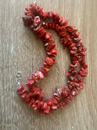 Collana corallo rosso semigrezzo