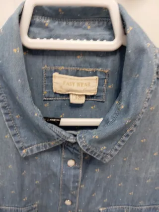 Camisa vaquera estampada Talla 38