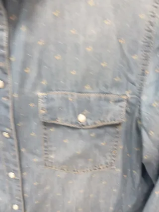 Camisa vaquera estampada Talla 38