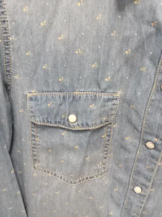 Camisa vaquera estampada Talla 38