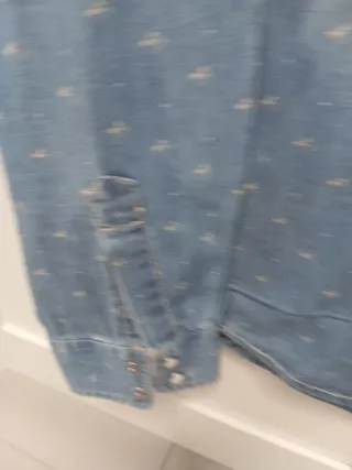 Camisa vaquera estampada Talla 38