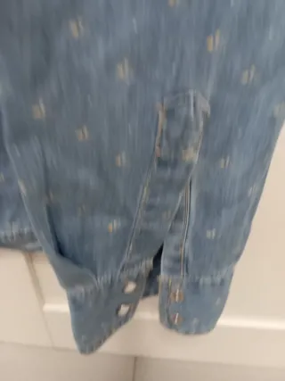 Camisa vaquera estampada Talla 38