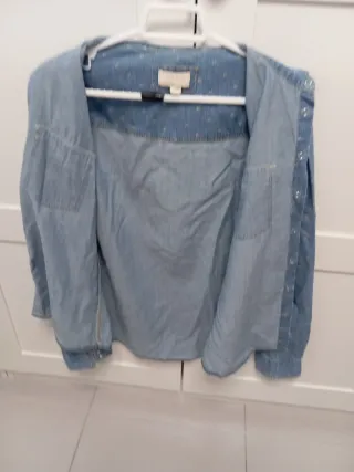 Camisa vaquera estampada Talla 38