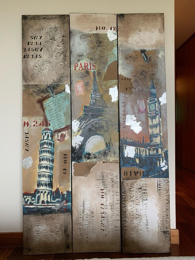 Cuadros decorativos trípticos