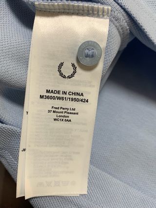 Polo Fred Perry Azul con Logo