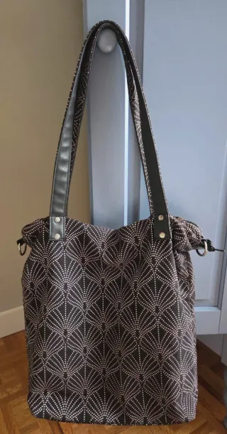 Bolso de tela Roxy negro multicolor