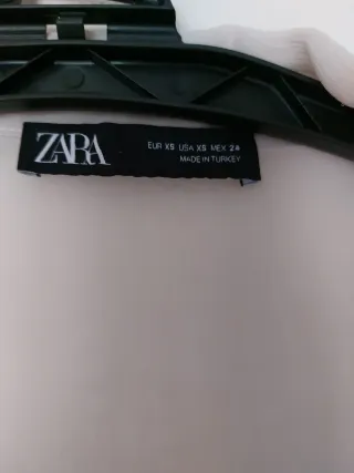 Vestido gasa beige Zara talla única