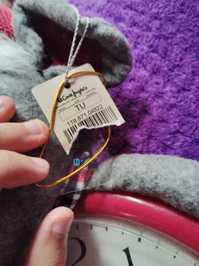 Reloj Navideño de Peluche