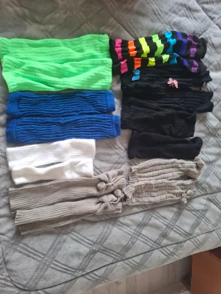 Calentadores multicolor y negros