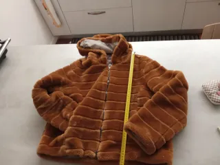 Giacca donna pelliccia sintetica marrone