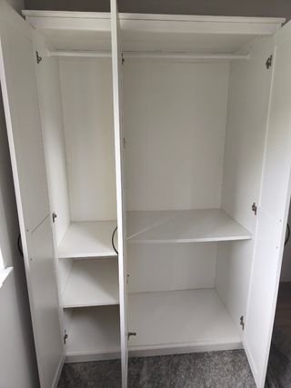 Armario Blanco Ikea 3 Puertas con Espejo