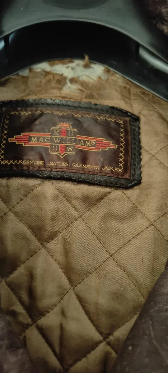 Giacca in pelle vintage anni '80