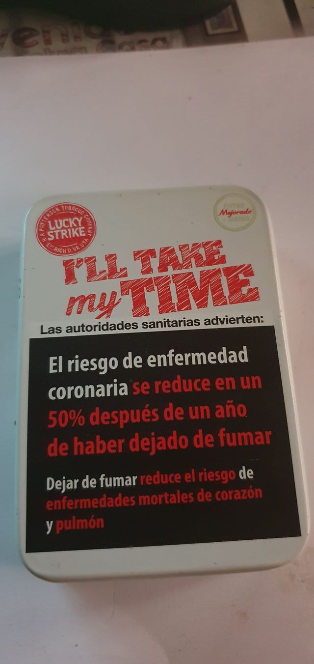 Portasigarretti in metallo Lucky Strike Real Authentic