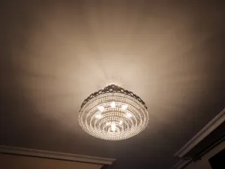 Lámpara araña lágrimas cristal