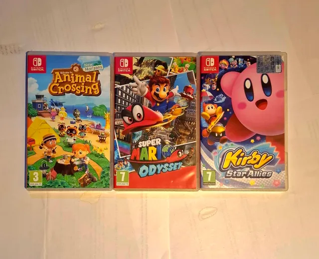 Lote de 3 capas vazias para Nintendo Switch