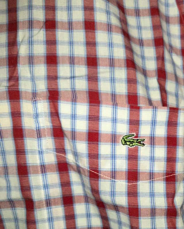 Camisa Lacoste cuadros XL