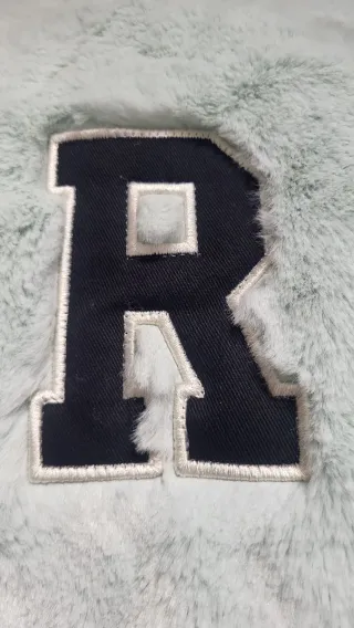 Chaqueta Grimey Peluche Teal y Negro