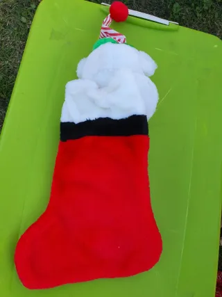 Calza Befana Orsetto Peluche Rosso