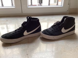 Zapatillas Nike Blazer Mid Negro Blanco