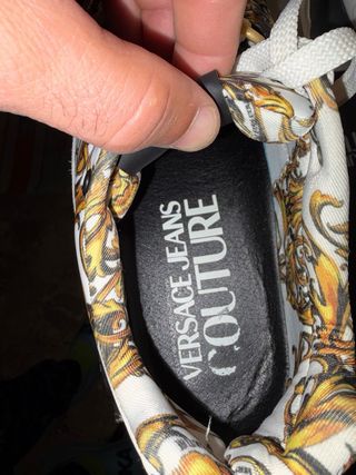 Scarpe Versace Jeans Couture uomo Bianco Oro