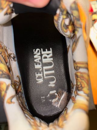 Scarpe Versace Jeans Couture uomo Bianco Oro