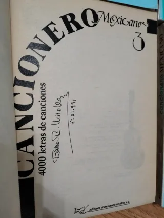 CANCIONERO MEXICANO - 4 LIBROS - HISTORIA MÚSICA -