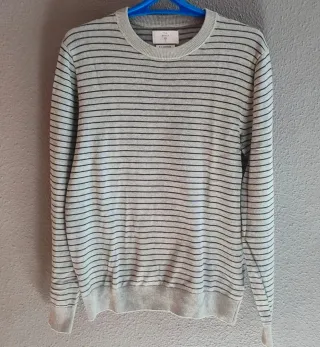 Jersey rayas hombre manga larga