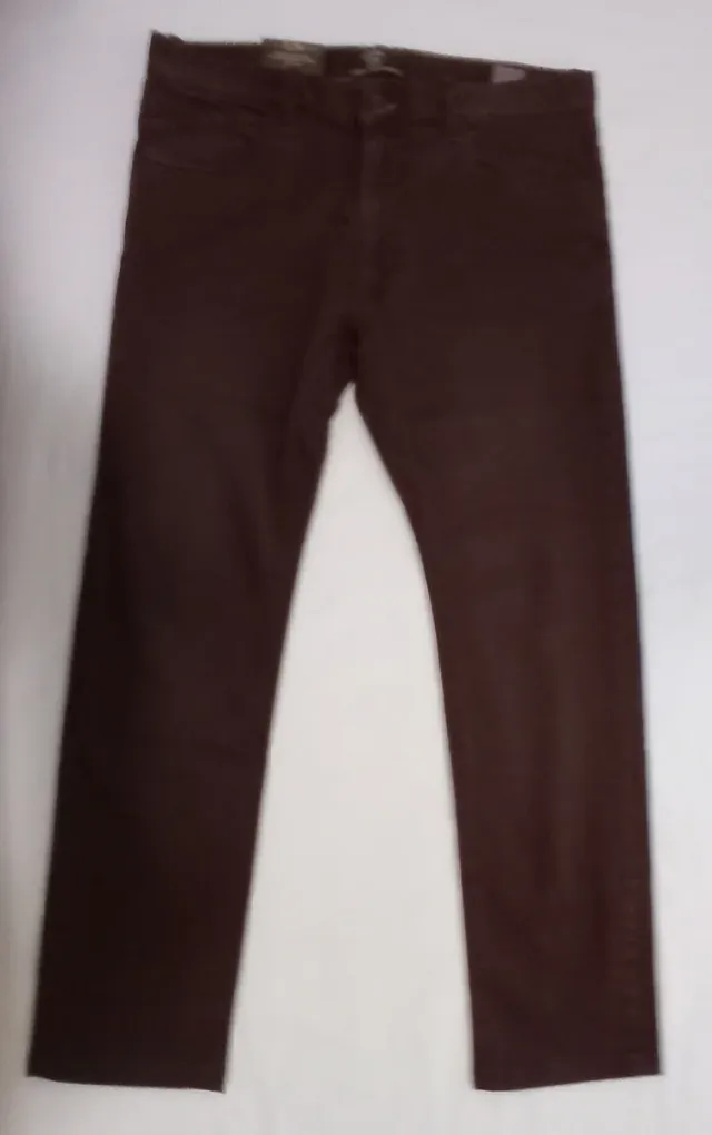 Pantalones elásticos hombre talla 42 marrones