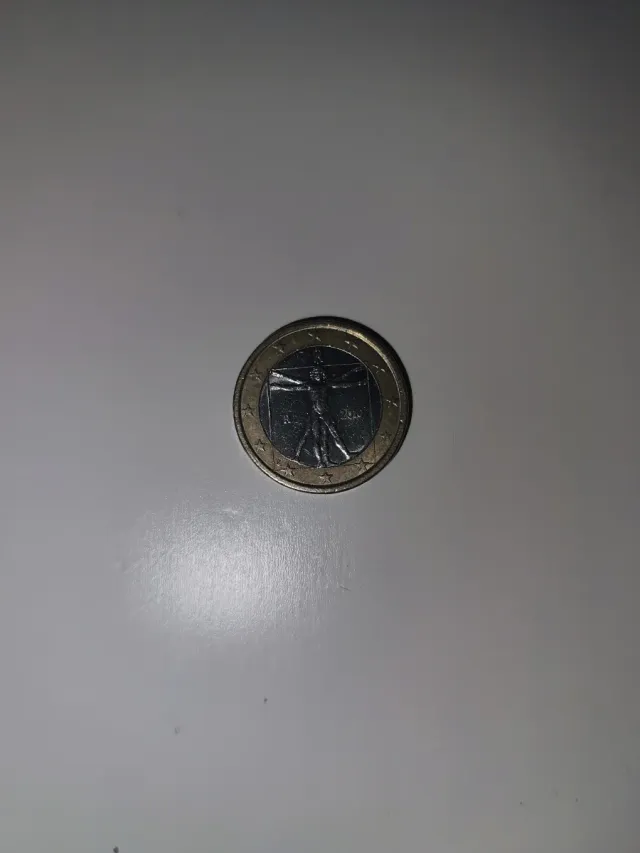 Moneda Euro Italia 2010 Vitruvio