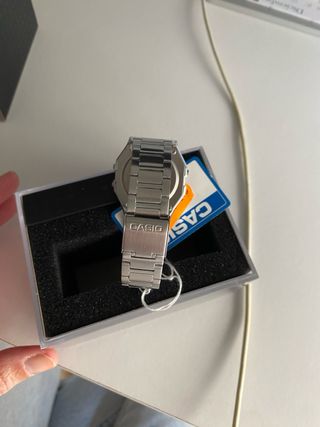 Reloj Casio A158WA-1DF Digital Plata