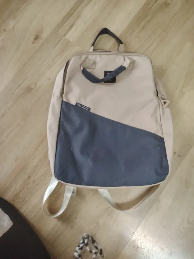 Zaino PC Beige e Blu