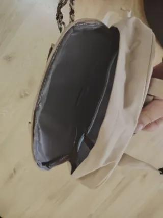 Mochila PC Beige y Azul