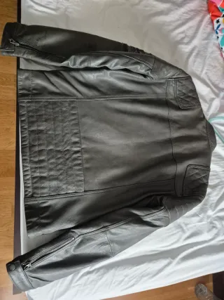 Chaqueta de piel Pepe Jeans gris