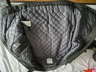 Chaqueta de piel Pepe Jeans gris