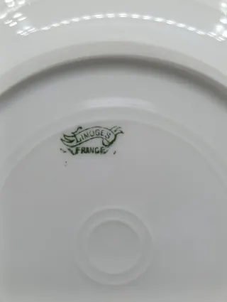 Set 6 Platos Postre Limoges Porcelana