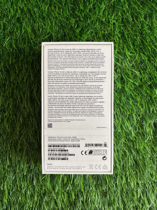 Scatola iPhone 12 Mini Blu