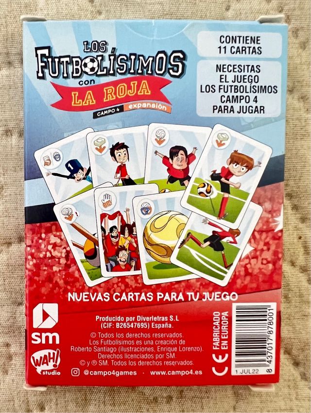 Los Futbolísimos Campo 4 Juego de Cartas.