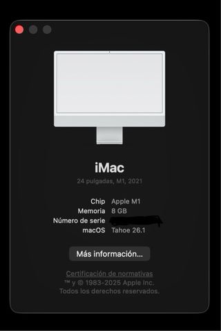 iMac Apple M1 2021 Plata/Blanco